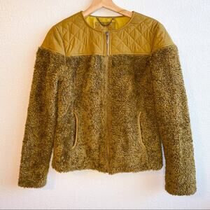 Prana Quilted Teddy Zip Up Jacket